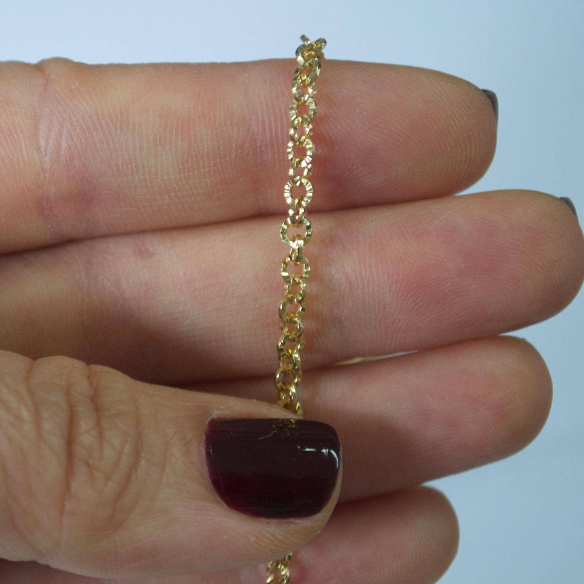 14K Gold Filled 3mm Starburst Diamond Cut Chain (3ft Pack): 3 ft
