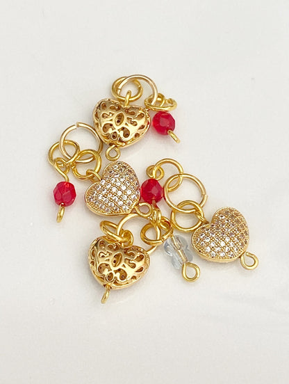 Red Hearts Charm
