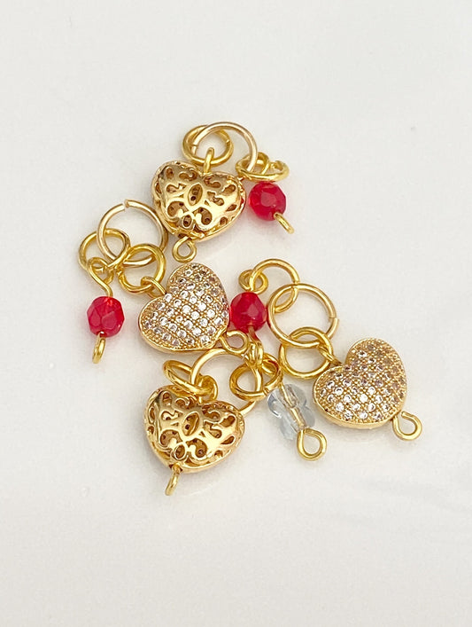 Red Hearts Charm