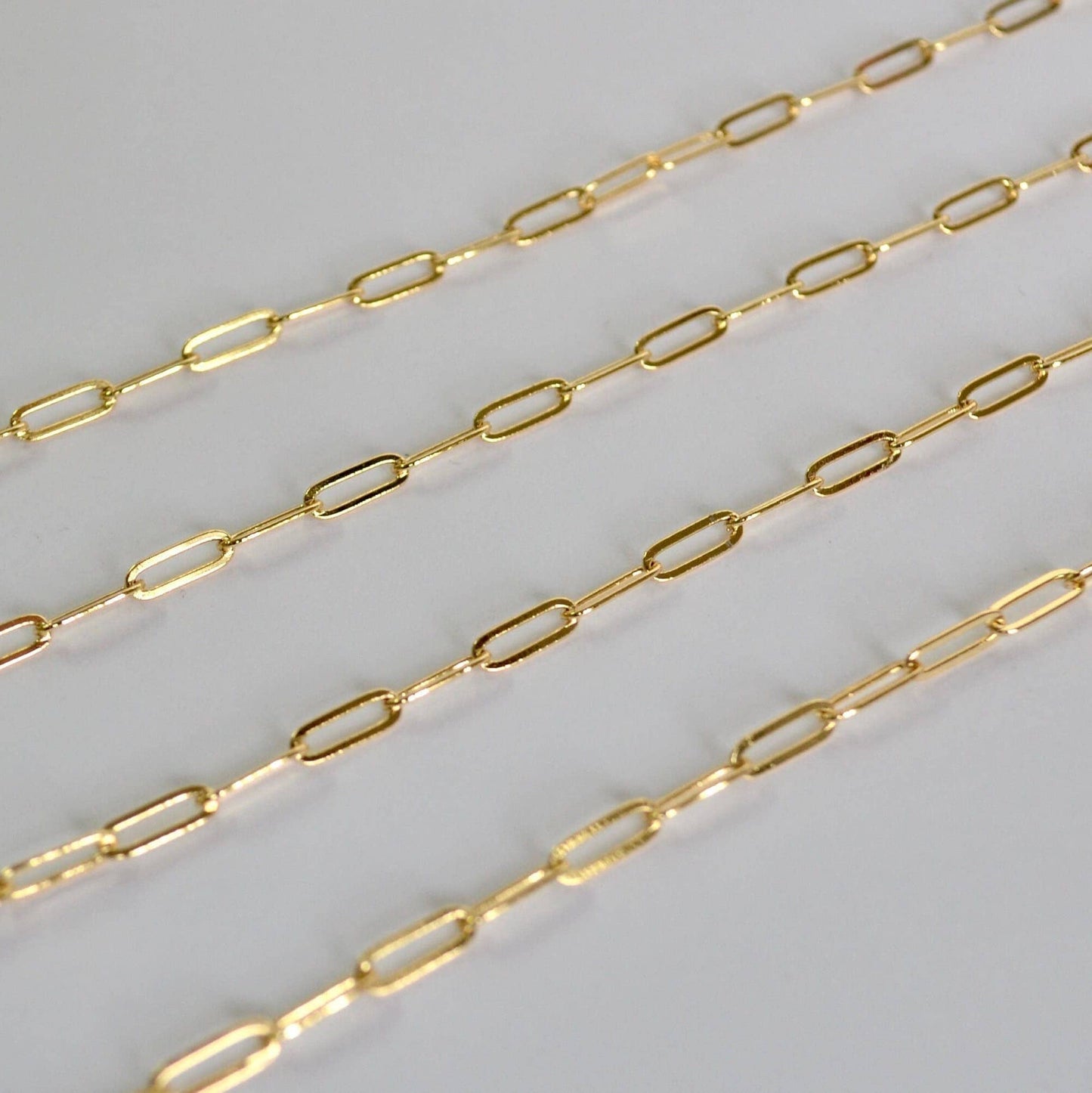 14K Gold Filled Paperclip Chain
