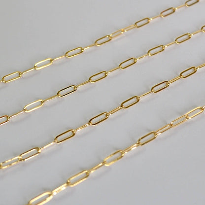 14K Gold Filled Paperclip Chain