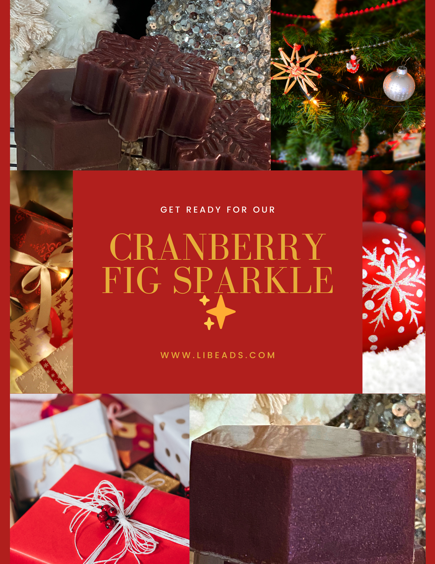 Cranberry Fig Sparkle Soap