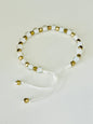 White Cloud and Gold Bracelet