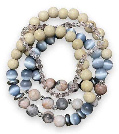 Grey Cat’s Eye Stack