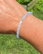 Aquamarine and Gold Disc Bracelet