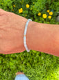 Aquamarine and Gold Disc Bracelet