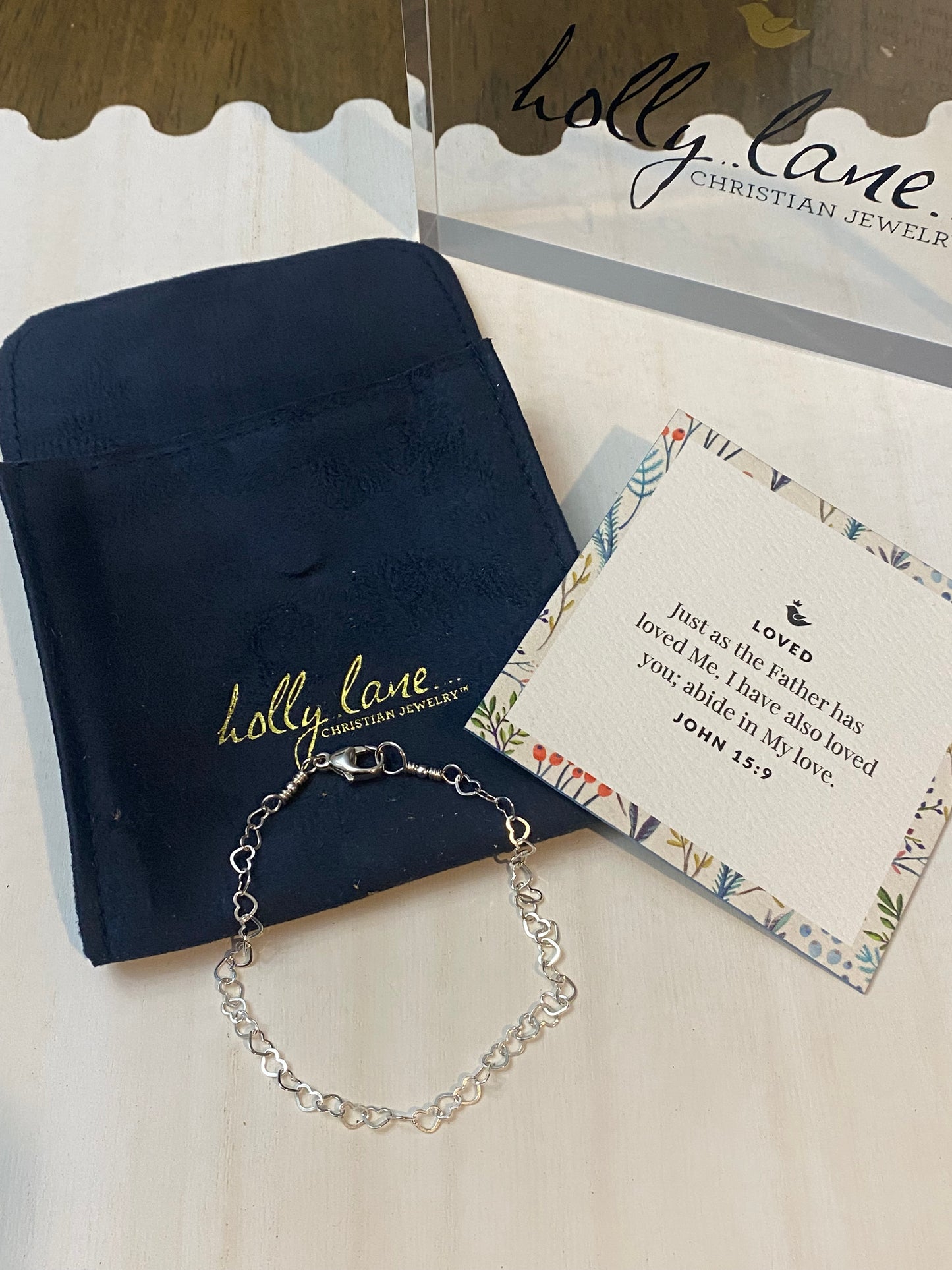Holly Lane Sterling Silver Loved Bracelet