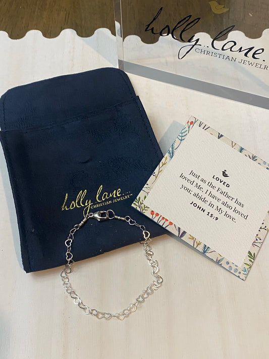Holly Lane Sterling Silver Loved Bracelet