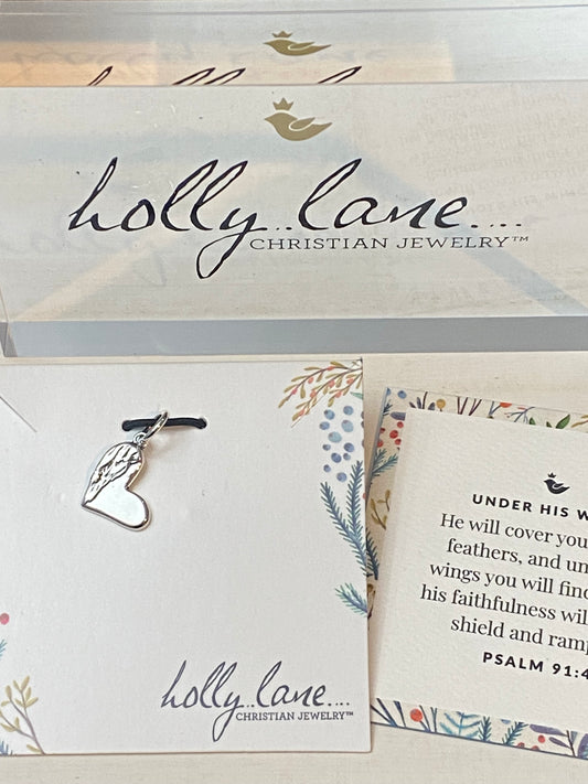 Holly Lane Under His Wings Sterling Silver Charm