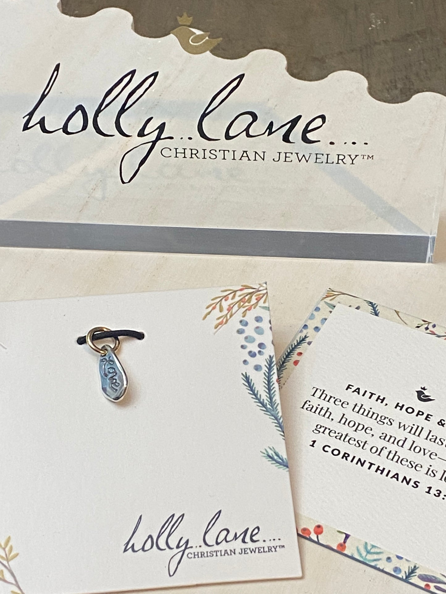 Holly Lane Sterling Silver Love Charm