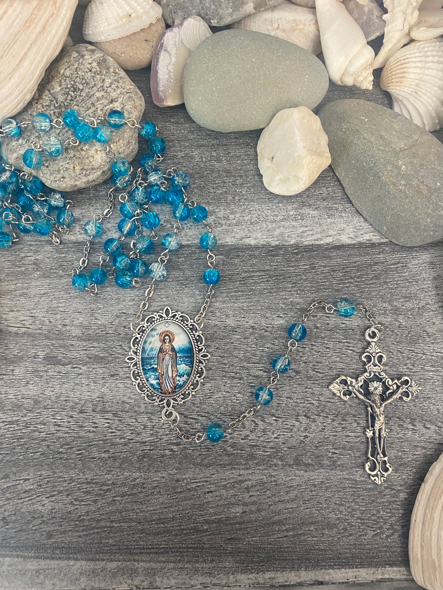 Handmade Stella Maris -Our Lady Star of the Sea Rosary