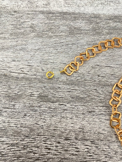 Aquamarine and Chain Bracelet