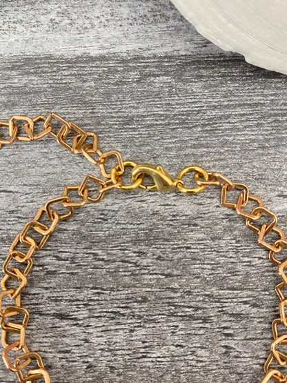 Aquamarine and Chain Bracelet