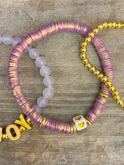 Love & Joy Stack Purple