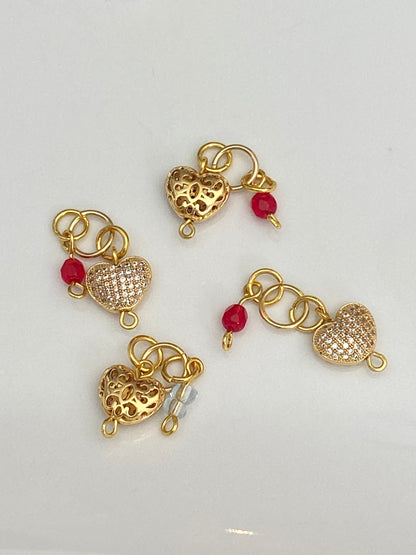 Red Hearts Charm