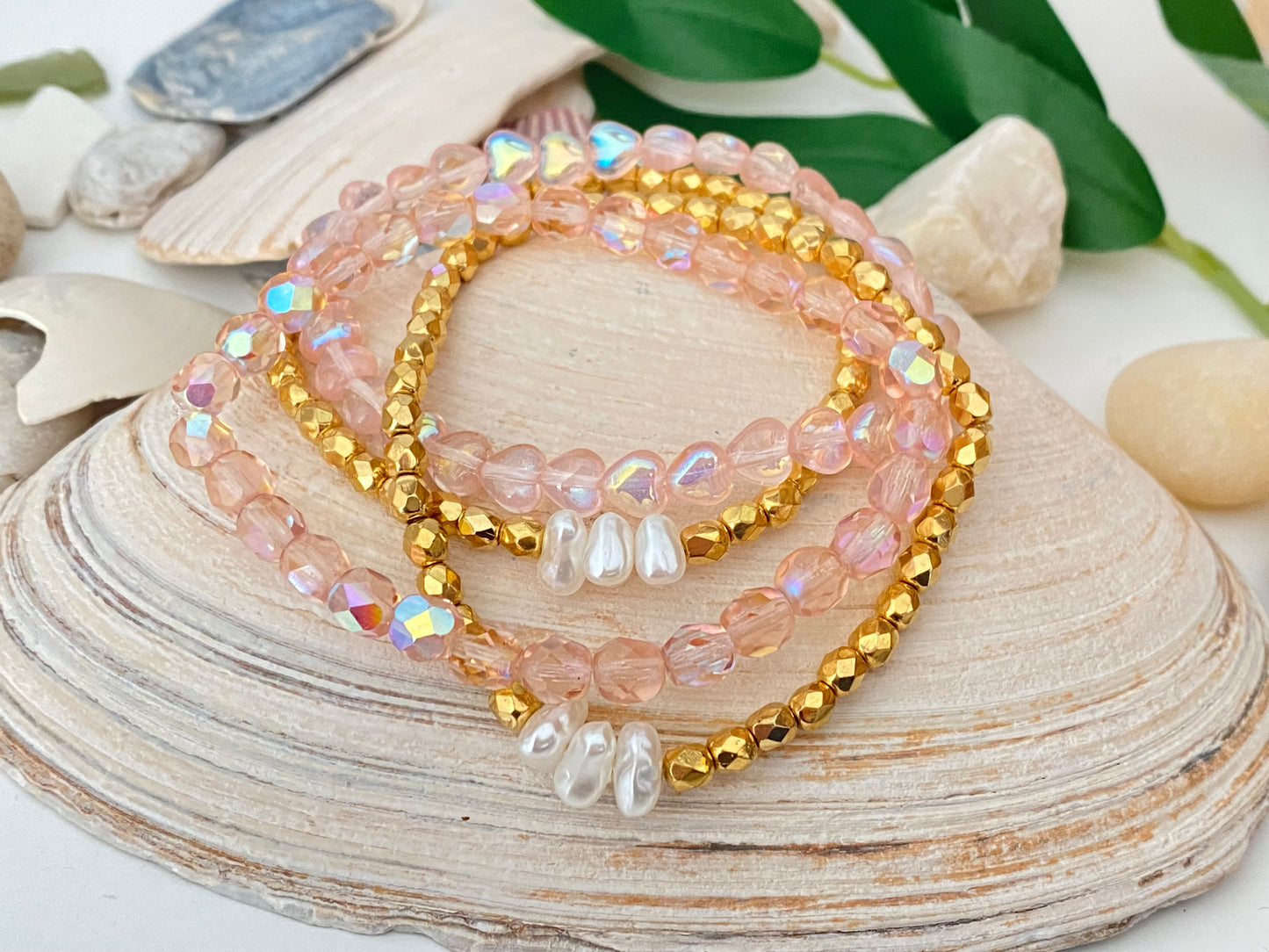 Blush Crystal Stack