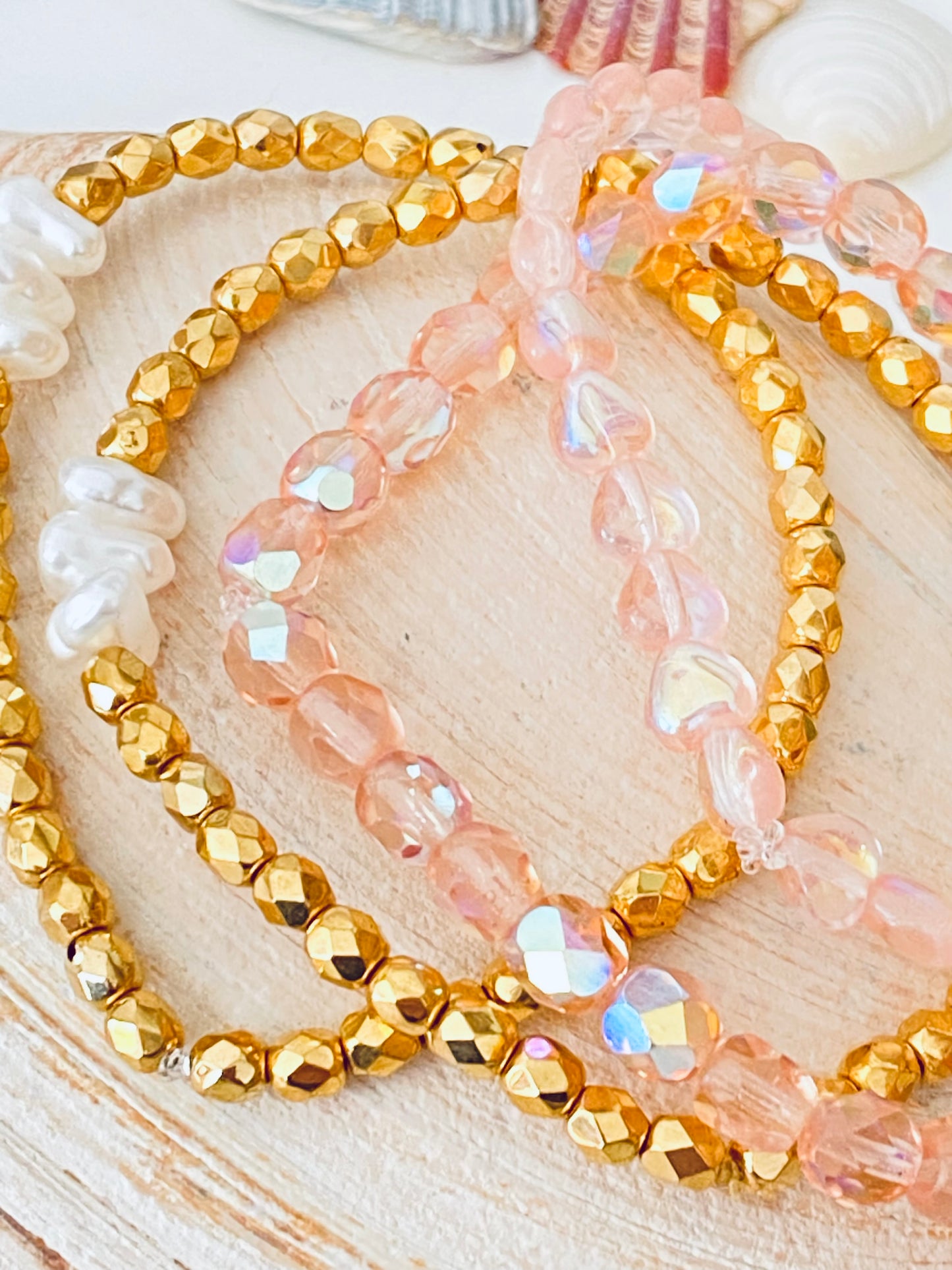 Blush Crystal Stack