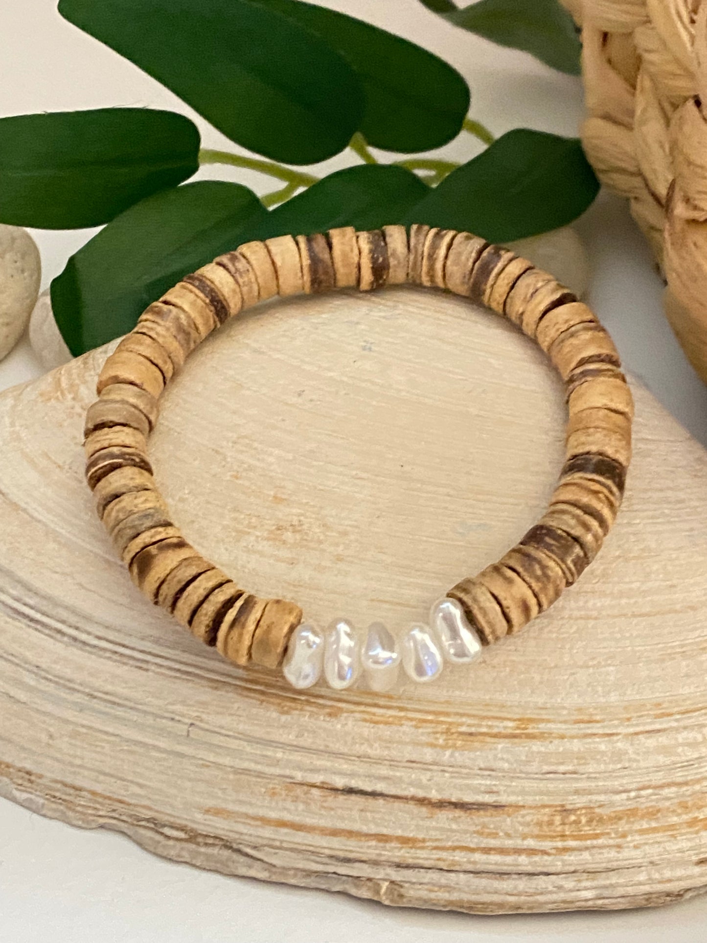 Pumpkin Spice and Everything Nice Bracelet in Coconut Cream