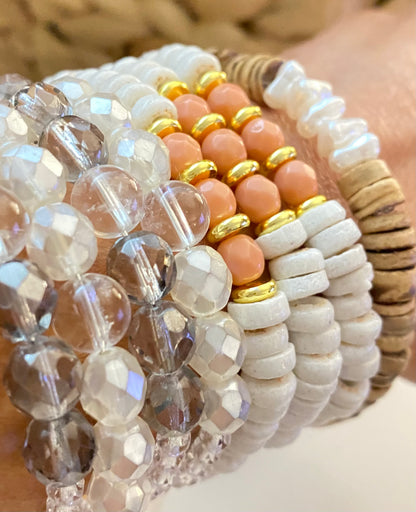 Pumpkin Spice and Everything Nice Bracelet in Coconut Cream