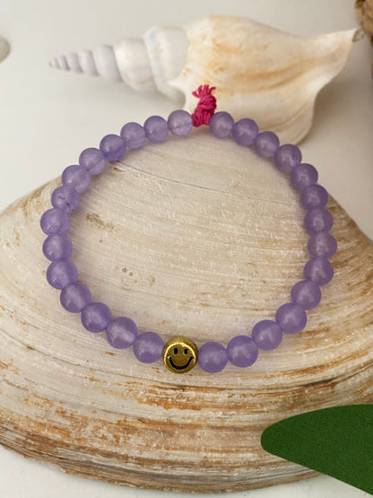 Aromatherapy Bracelet in Light Purple Jade