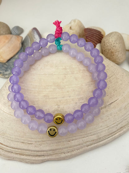 Aromatherapy Bracelet in Light Purple Jade