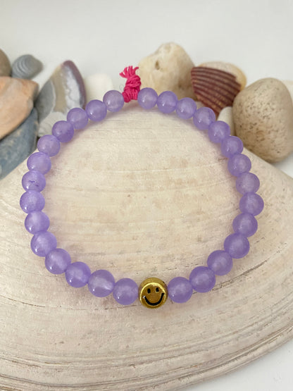 Aromatherapy Bracelet in Light Purple Jade