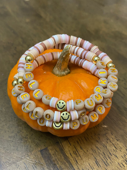 Fall Hello Pumpkin Bracelet