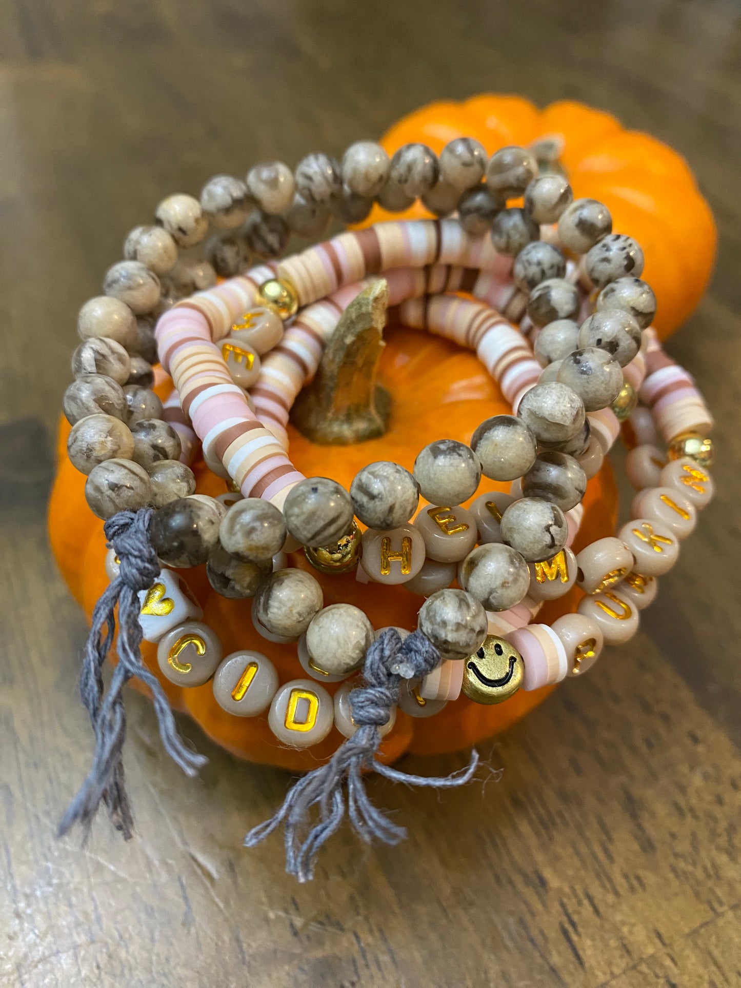 Fall Hello Pumpkin Bracelet