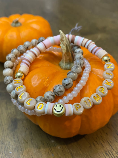 Fall Hello Pumpkin Bracelet