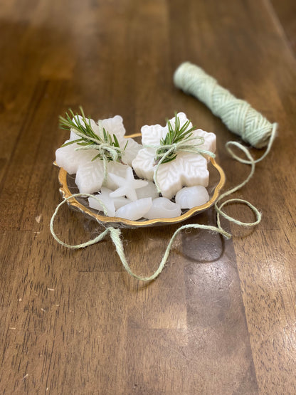 Peppermint Snowflake Soap Bars 2025