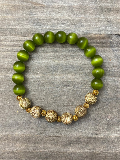 Olive Green Cat’s Eye Stack