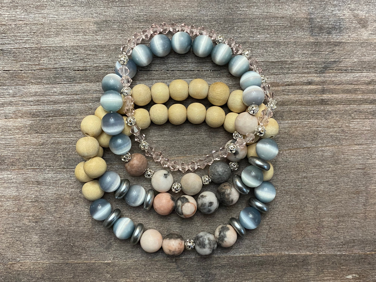 Grey Cat’s Eye Stack