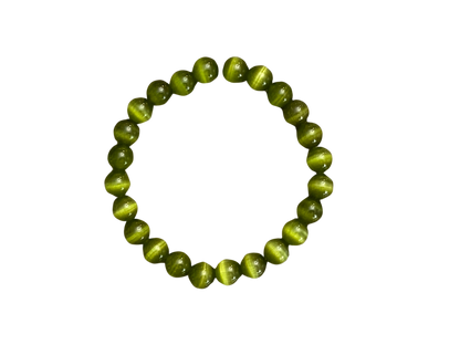 Olive Green Cat’s Eye Bracelet