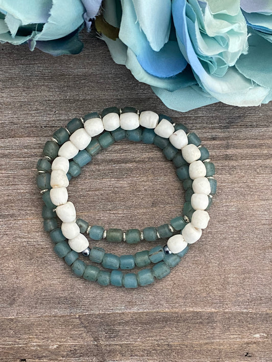 Faded Turquoise Spring Stack