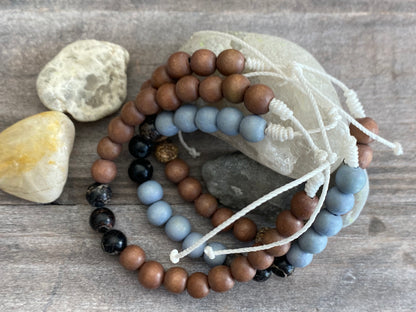 Down to Earth Light Brown and Jasper Bracelet