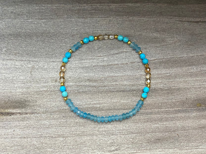 Tiny Oceans Pacific Blue Bracelet