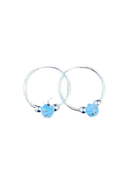 Ice Blue Teardrop Earrings