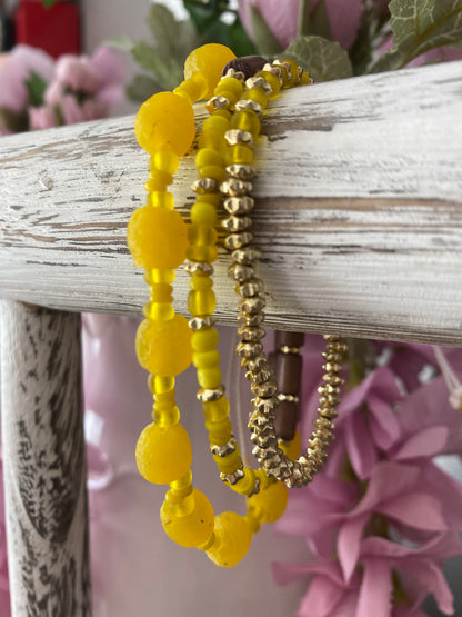 Forsythia Bracelet Stack