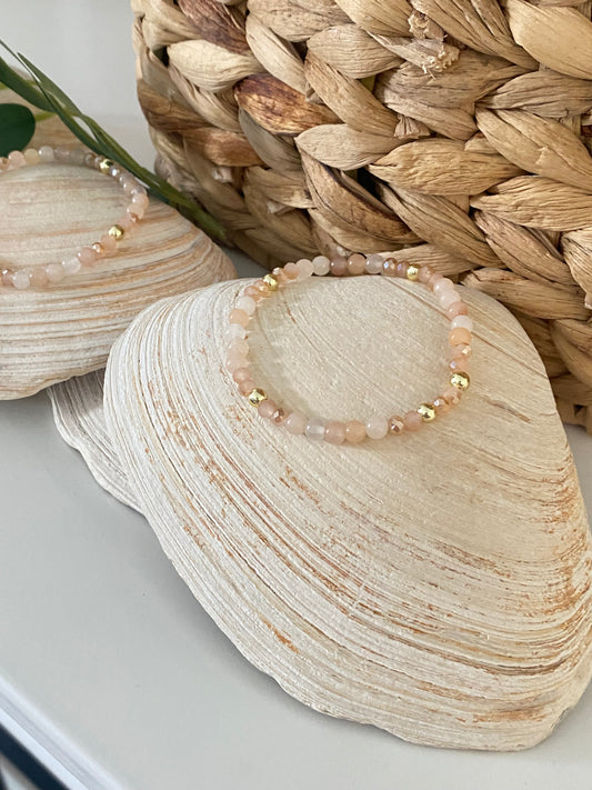 Aventurine and Crystal Bracelet