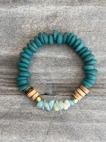 Teal Amazonite Bracelet 2