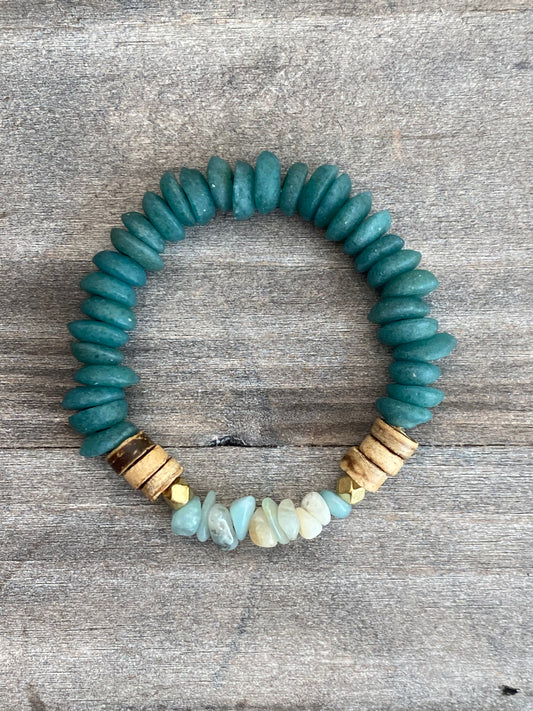 Teal Amazonite Bracelet 2