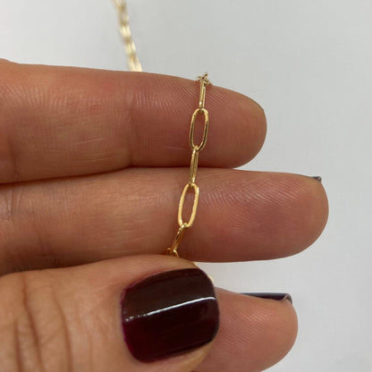14k Gold Filled Paperclip Chain 6x3mm (3ft Bulk Pack): 3 ft