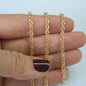 14K Gold Filled 3mm Starburst Diamond Cut Chain (3ft Pack): 3 ft