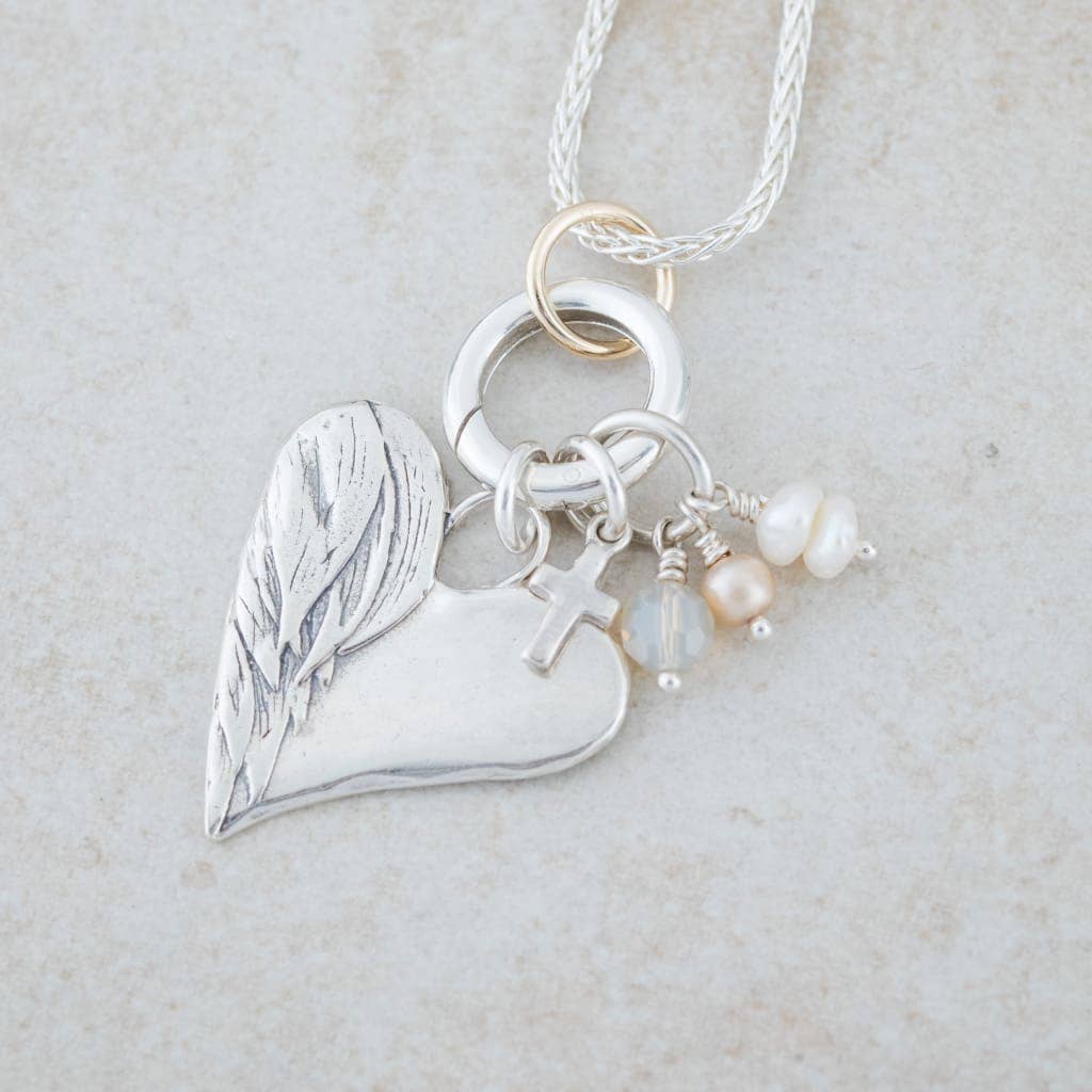 Holly Lane Round Sterling Silver and Gold Filled Pendant Clasp