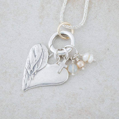 Holly Lane Round Sterling Silver and Gold Filled Pendant Clasp