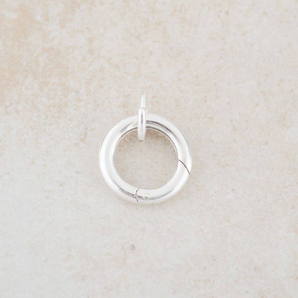 Holly Lane Round Sterling Silver and Gold Filled Pendant Clasp