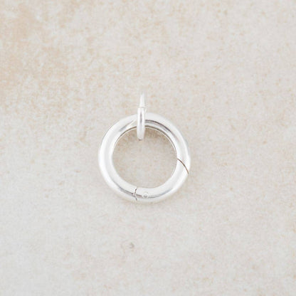 Holly Lane Round Sterling Silver and Gold Filled Pendant Clasp