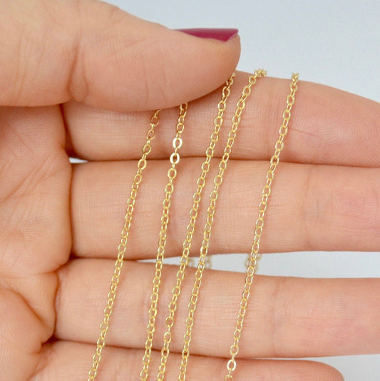 14K Gold Filled Cable Chain