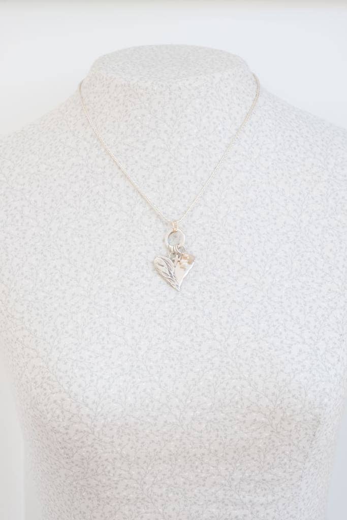 Holly Lane Round Sterling Silver and Gold Filled Pendant Clasp
