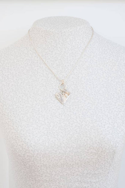 Holly Lane Round Sterling Silver and Gold Filled Pendant Clasp